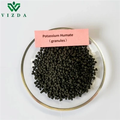 Un fertilitzant orgànic Humate de potassi Solubilitat en aigua 98%-Ús agrícola